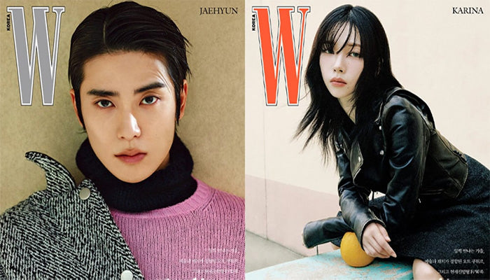 W KOREA Aug. ISSUE 2024 (NCT JAEHYUN, AESPA KARINA INTERVIEW)