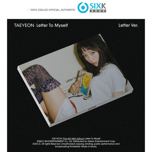 Taeyeon 6TH MINI ALBUM [Letter To Myself] Letter Ver