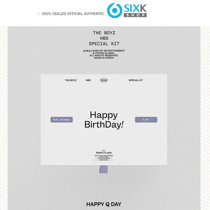 THE BOYZ HBD Q SPECIAL KIT