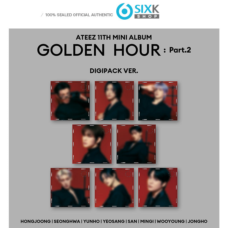 ATEEZ 11th EP [GOLDEN HOUR : Part.2] DIGIPACK VER.