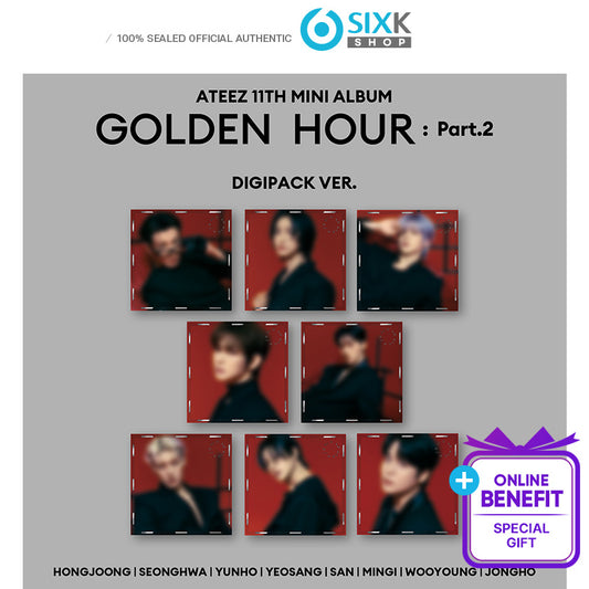 ATEEZ 11th EP [GOLDEN HOUR : Part.2] DIGIPACK(+Online Benefit)