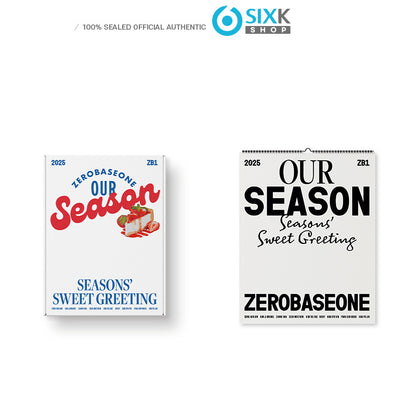 ZEROBASEONE 2025 SEASON'S GREETING [OUR Season] - desk + wall calendar SET