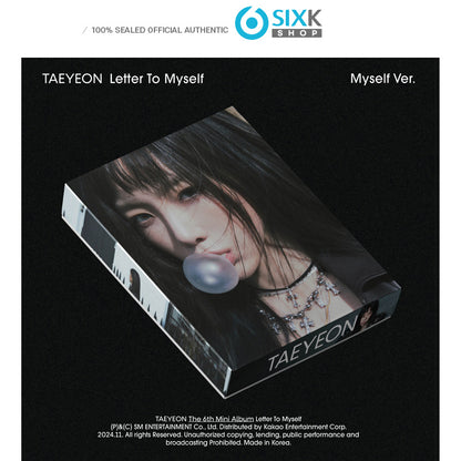 Taeyeon 6TH MINI ALBUM [Letter To Myself] My Self Ver