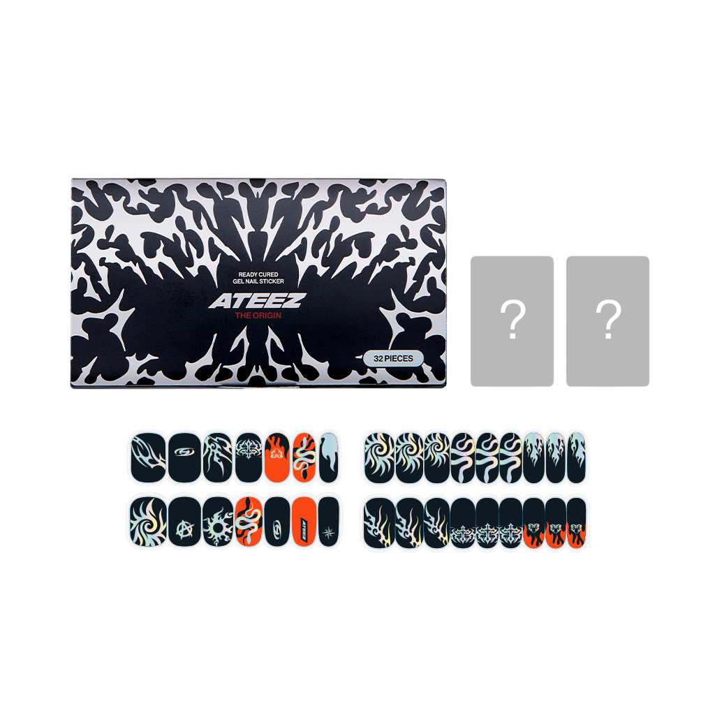 ATEEZ READY CURED GEL NAIL STICKER [Includes 2 official photocards