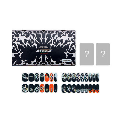 ATEEZ READY CURED GEL NAIL STICKER [Includes 2 official photocards