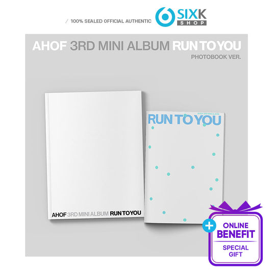 AHOF 3RD MINI ALBUM [RUN TO YOU] PHOTOBOOK Ver. (Online Benefit)