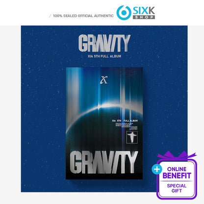 KIM JUN SU(XIA) - 5th FULL ALBUM [GRAVITY] Cosmic Ver. (Online Benefit)