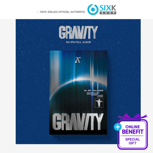KIM JUN SU(XIA) - 5th FULL ALBUM [GRAVITY] Cosmic Ver. (Online Benefit)