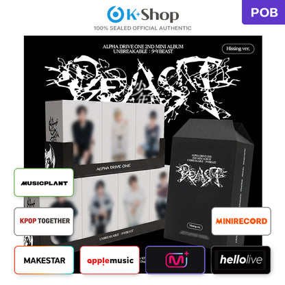 ALPHA DRIVE ONE - 2ND MINI ALBUM [UNBREAKABLE : BOY BEAST] Hissing Ver.(Online Benefit)