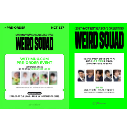 NCT 127 - 2027 SM ARTIST SEASON’S GREETINGS (SET) (Online Benefit)