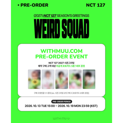 NCT 127 - 2027 SM ARTIST SEASON’S GREETINGS (Kit) (Online Benefit)
