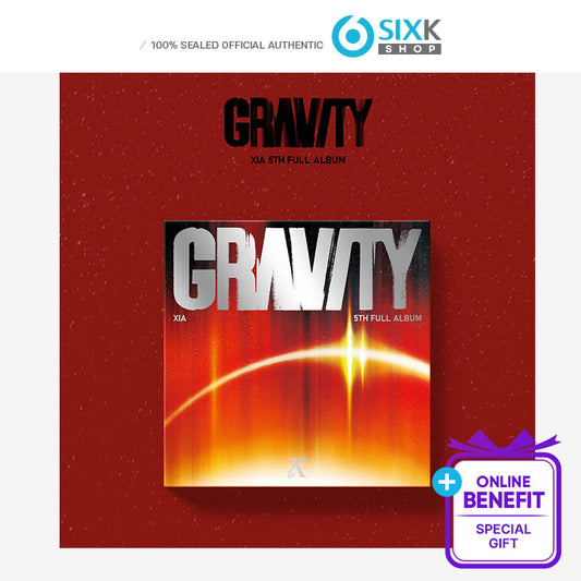 KIM JUN SU(XIA) - 5th FULL ALBUM [GRAVITY] Orbit Ver.(Online Benefit)