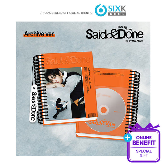 PARK JIN YOUNG(GOT7) -  2nd Mini Album [Said & Done] Archive Ver.(Online Benefit)