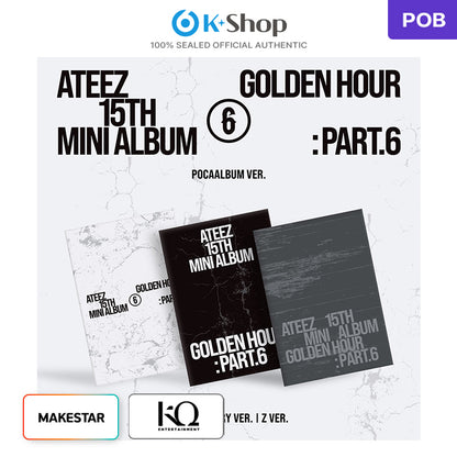 ATEEZ - 15TH MINI ALBUM [GOLDEN HOUR : Part.6] POCAALBUM VER. (Online Benefit)