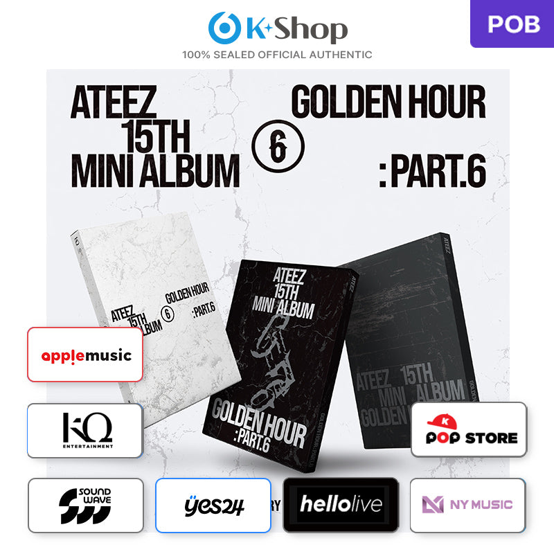 ATEEZ - 15TH MINI ALBUM [GOLDEN HOUR : Part.6] STANDARD VER. (Online Benefit)(Choice Members)