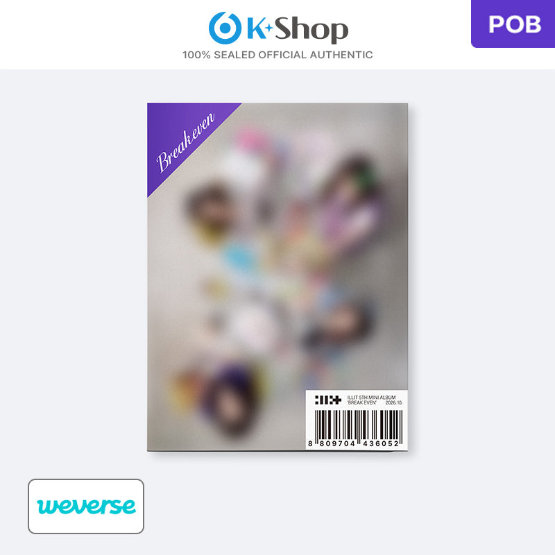 ILLIT - 5TH MINI ALBUM [BREAK EVEN] Weverse Albums ver. (Online Benefit)