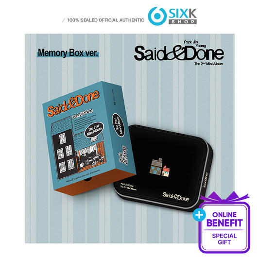 PARK JIN YOUNG(GOT7) -  2nd Mini Album [Said & Done] Memory Box Ver.(Online Benefit)