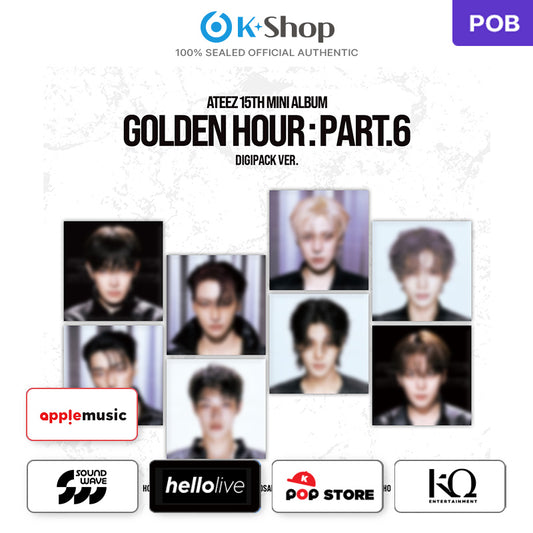 ATEEZ - 15TH MINI ALBUM [GOLDEN HOUR : Part.6] DIGIPACK VER. (Online Benefit)(Choice Members)