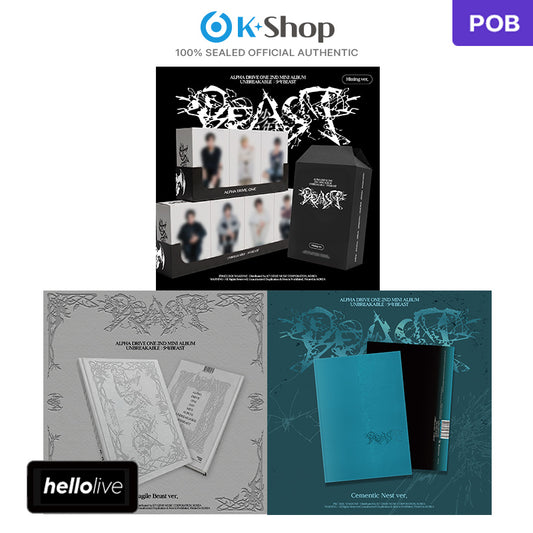ALPHA DRIVE ONE - 2ND MINI ALBUM [UNBREAKABLE : BOY BEAST] (POB HELLO LIVE MEMBER CHOICE)