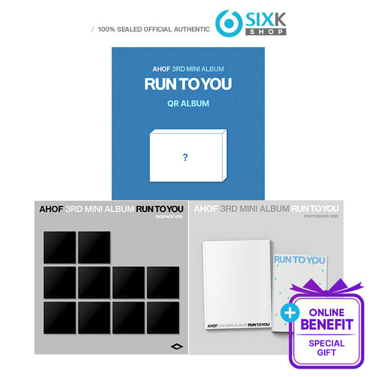 AHOF 3RD MINI ALBUM [RUN TO YOU] ( COMBINED 3EA 1SET ) (Online Benefit)