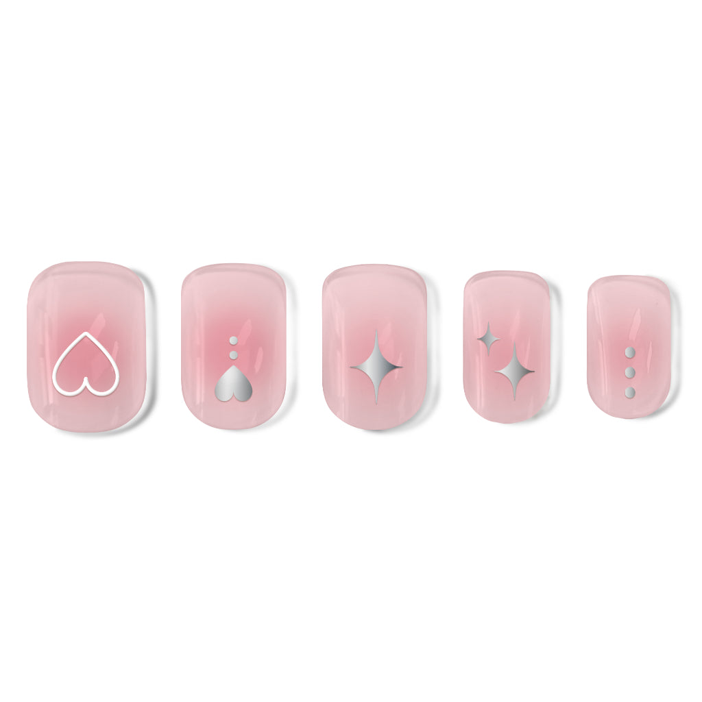 Premium Korean Gel Nail Stickers - Easy to Apply Long Lasting Salon Look