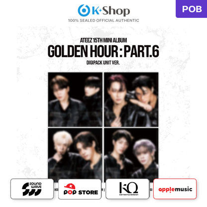 ATEEZ - 15TH MINI ALBUM [GOLDEN HOUR : Part.6] DIGIPACK UNIT VER. (Online Benefit)