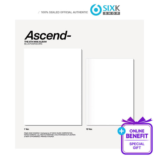 ZEROBASEONE - 6TH MINI ALBUM [Ascend-] Photobook Ver.(MEMBER CHOICE  Online Benefit)