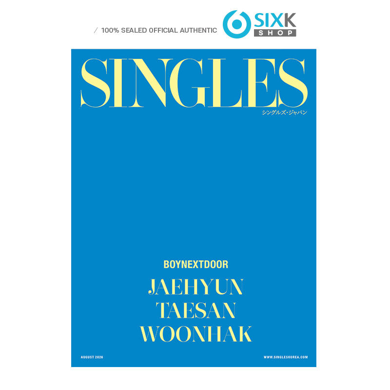 SINGLES JAPAN VOL.20 - JAEHYUN, TAESAN, WOONHAK(BOYNEXTDOOR) COVER