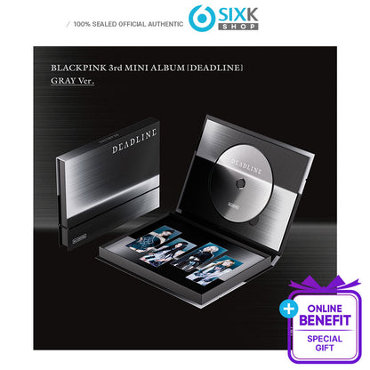 BLACKPINK 3rd Mini Album [DEADLINE] GRAY Ver (Online Benefit )