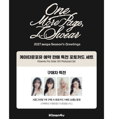aespa - 2027 SM ARTIST SEASON’S GREETINGS (Kit) (Online Benefit)