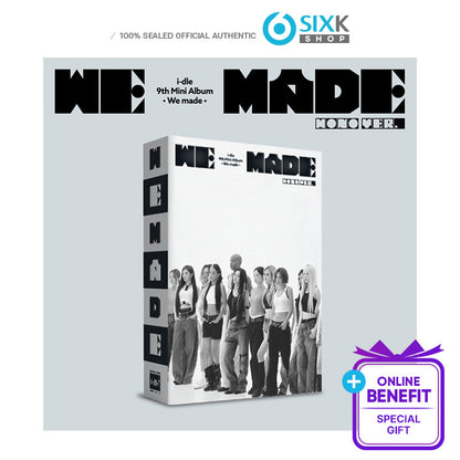 i-dle - 9th Mini Album [We Made] Mono Ver. (Online Benefit)(FIRST PRESS ONLY [END])