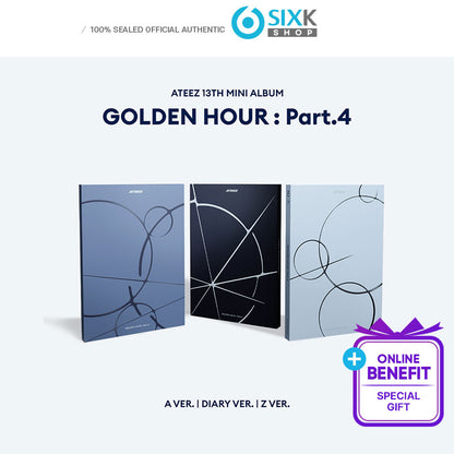 ATEEZ - 13TH MINI ALBUM [GOLDEN HOUR Part.4] MEMBER CHOICE STANDARD VER. (Online Benefit)