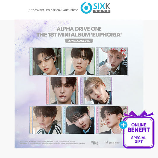 ALPHA DRIVE ONE - THE 1ST MINI ALBUM [EUPHORIA] JEWEL CASE ver.(STARRIVER Online Benefit)