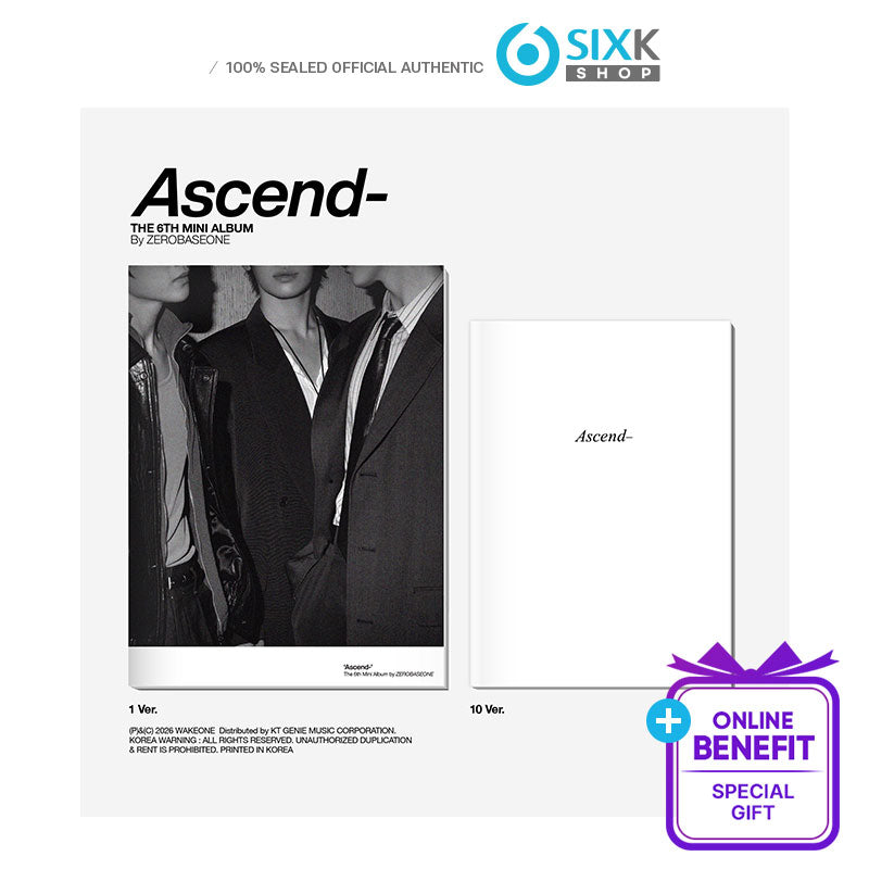 ZEROBASEONE - 6TH MINI ALBUM [Ascend-] Photobook Ver.(Online Benefit)
