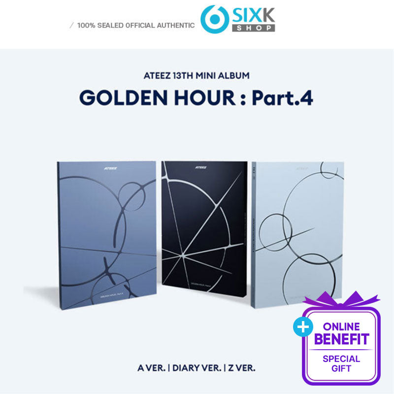 ATEEZ - 13TH MINI ALBUM [GOLDEN HOUR Part.4] STANDARD VER. (HELLO LIVE 0324 EVENT)