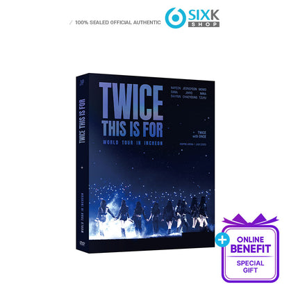 TWICE [THIS IS FOR] WORLD TOUR IN INCHEON DVD (Online Benefit)