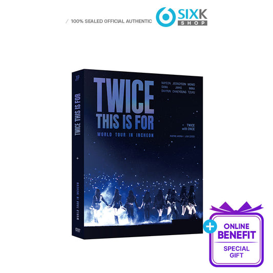 TWICE [THIS IS FOR] WORLD TOUR IN INCHEON DVD (Online Benefit)