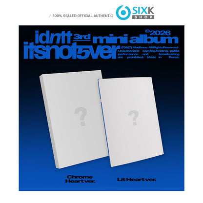 IDNTT -  3RD MINI ALBUM [itsnotover] Standard Ver.