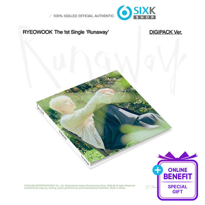 RYEOWOOK(SUPER JUNIOR) - THE 1st Single [Runaway] Digipack Ver. (Online Benefit)
