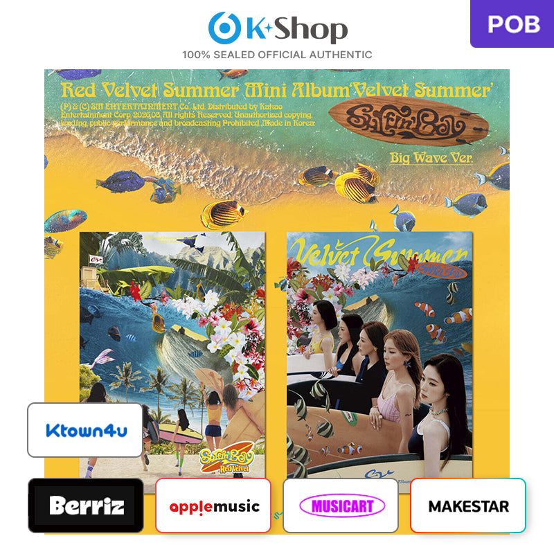 RED VELVET - SUMMER MINI ALBUM [Velvet Summer] Big Wave Ver. (Online Benefit)