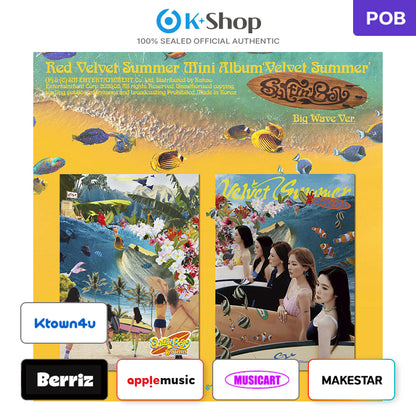 RED VELVET - SUMMER MINI ALBUM [Velvet Summer] Big Wave Ver. (Online Benefit)