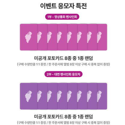 NiziU - 1ST MINI ALBUM [Sour Grapes] Grape Charm Ver. (Online Benefit)