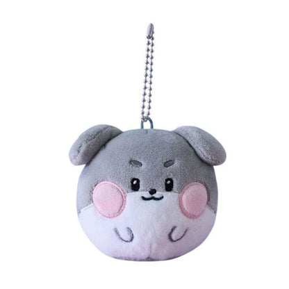 ZEROBASEONE Line Friends Popup MD Fluffy Face Keyring