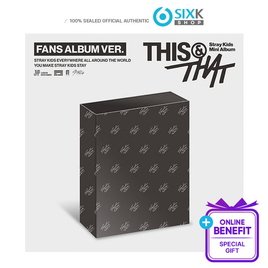 Stray Kids - Mini Album [THIS & THAT] FANS ALBUM Ver. (Online Benefit)