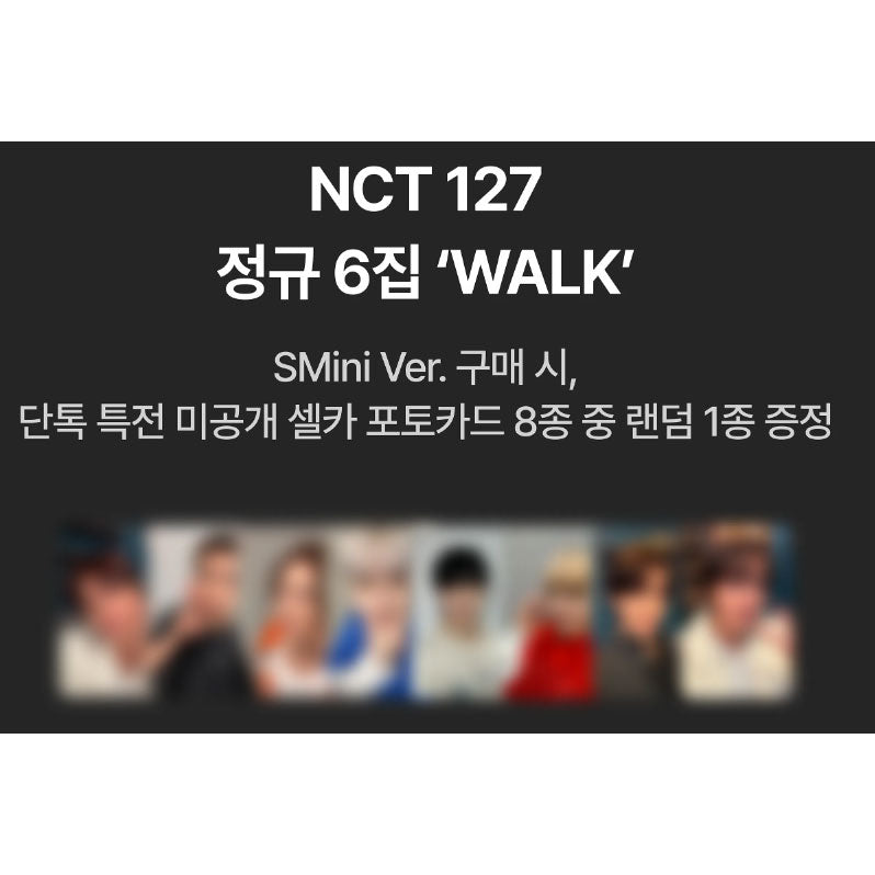 NCT 127 6th Album [WALK](SMINI Ver.) (+Online Benefit)