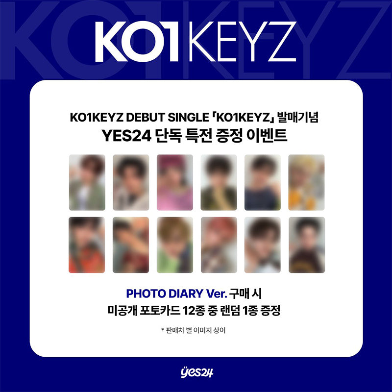 KO1KEYZ -DEBUT SINGLE [KO1KEYZ] Photo Diary Ver (Online Benefit)