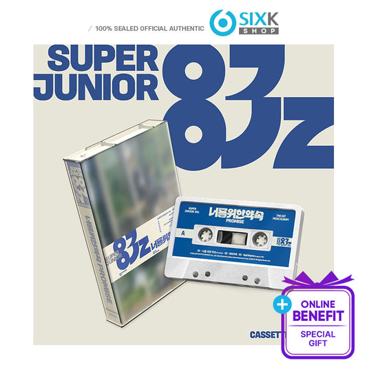 SUPER JUNIOR-83z THE 1ST MINI ALBUM [Promise] Cassette Tape Ver. (Online Benefit )