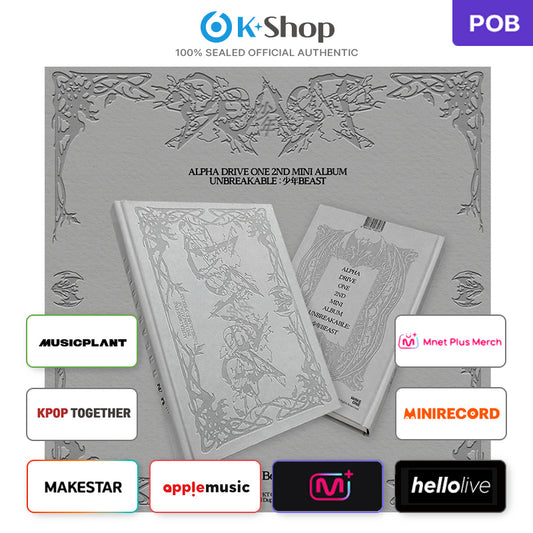 ALPHA DRIVE ONE - 2ND MINI ALBUM [UNBREAKABLE : BOY BEAST] Fragile Beast Ver. (Online Benefit)