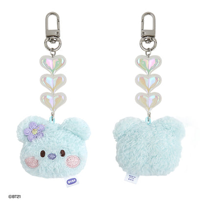 BT21 BEADS PLUSH KEYRING[FACE]