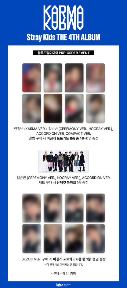 Stray Kids the 4th Album [KARMA] (KARMA VER) Limited ver (Online Benefit)